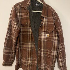 Carhartt Brown Plaid Jacket